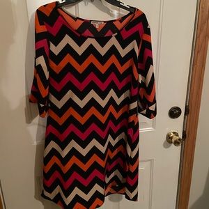 Charlotte Russe chevron dress